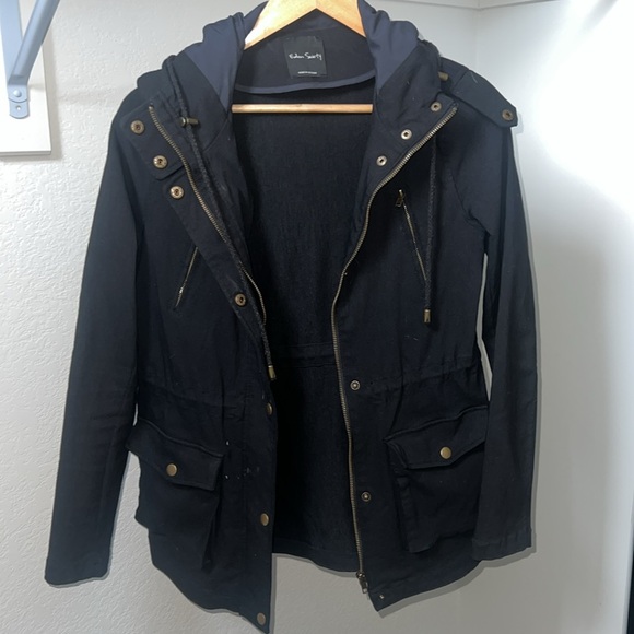 EDEN SOCIETY Holly Contrast Hood Cargo Jacket Black Coast Size S - Picture 5 of 8